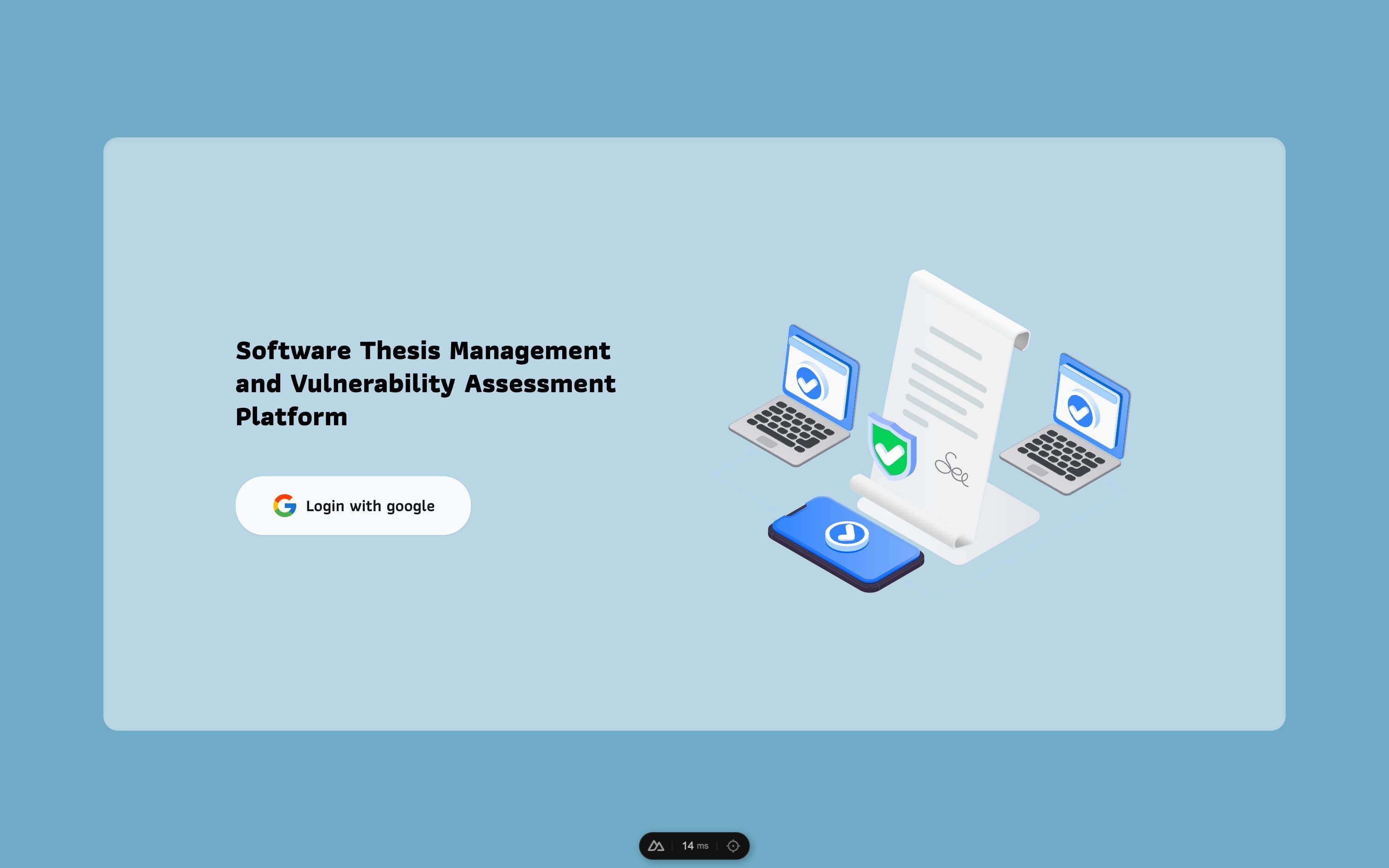 Thesis - student - Login Page